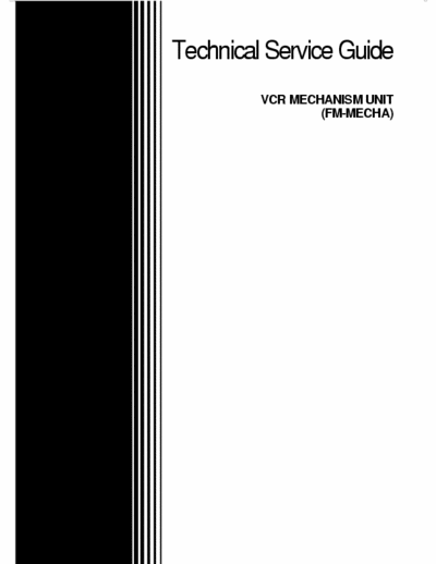 Daewoo FM Mecha Technical Service Guide, Vcr Mechanism Unit - (8.183Kb) Part 1/3 - pag. 52